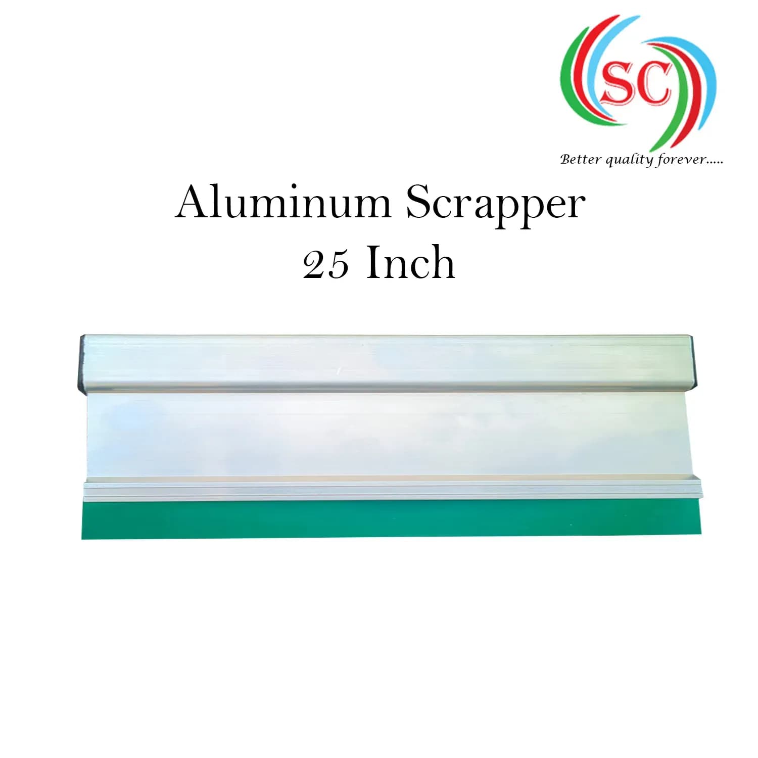 Aluminium Handle  with Premium Quality Squeeze Rubber | Screen Printing Tool for T-Shirt & Textile- 25 Inch thumbnail 2