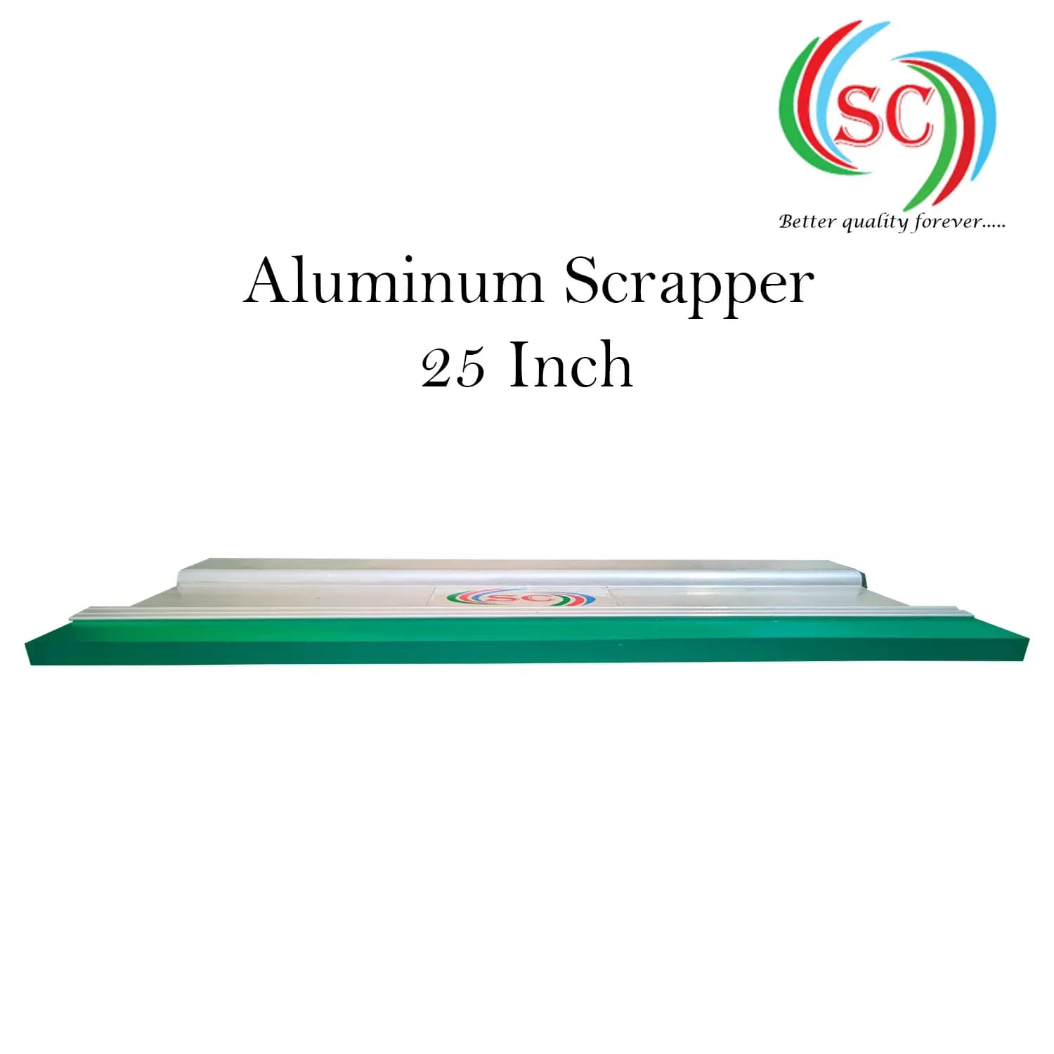 Aluminium Handle  with Premium Quality Squeeze Rubber | Screen Printing Tool for T-Shirt & Textile- 25 Inch thumbnail 3