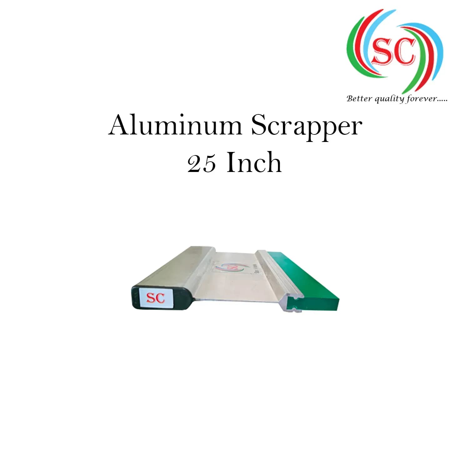 Aluminium Handle  with Premium Quality Squeeze Rubber | Screen Printing Tool for T-Shirt & Textile- 25 Inch thumbnail 4