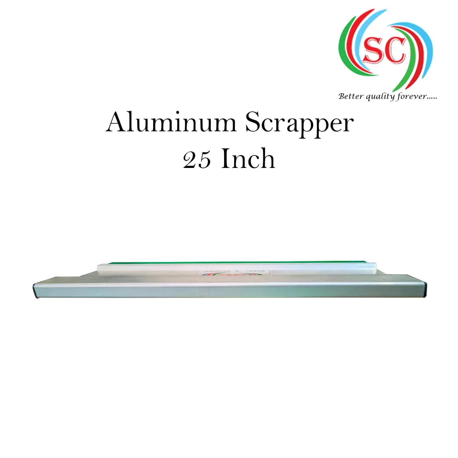Aluminium Handle  with Premium Quality Squeeze Rubber | Screen Printing Tool for T-Shirt & Textile- 25 Inch thumbnail 5