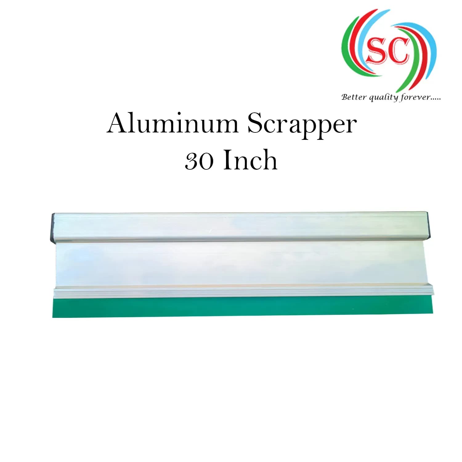 Aluminium Handle  with Premium Quality Squeeze Rubber | Screen Printing Tool for T-Shirt & Textile- 30 Inch thumbnail 2