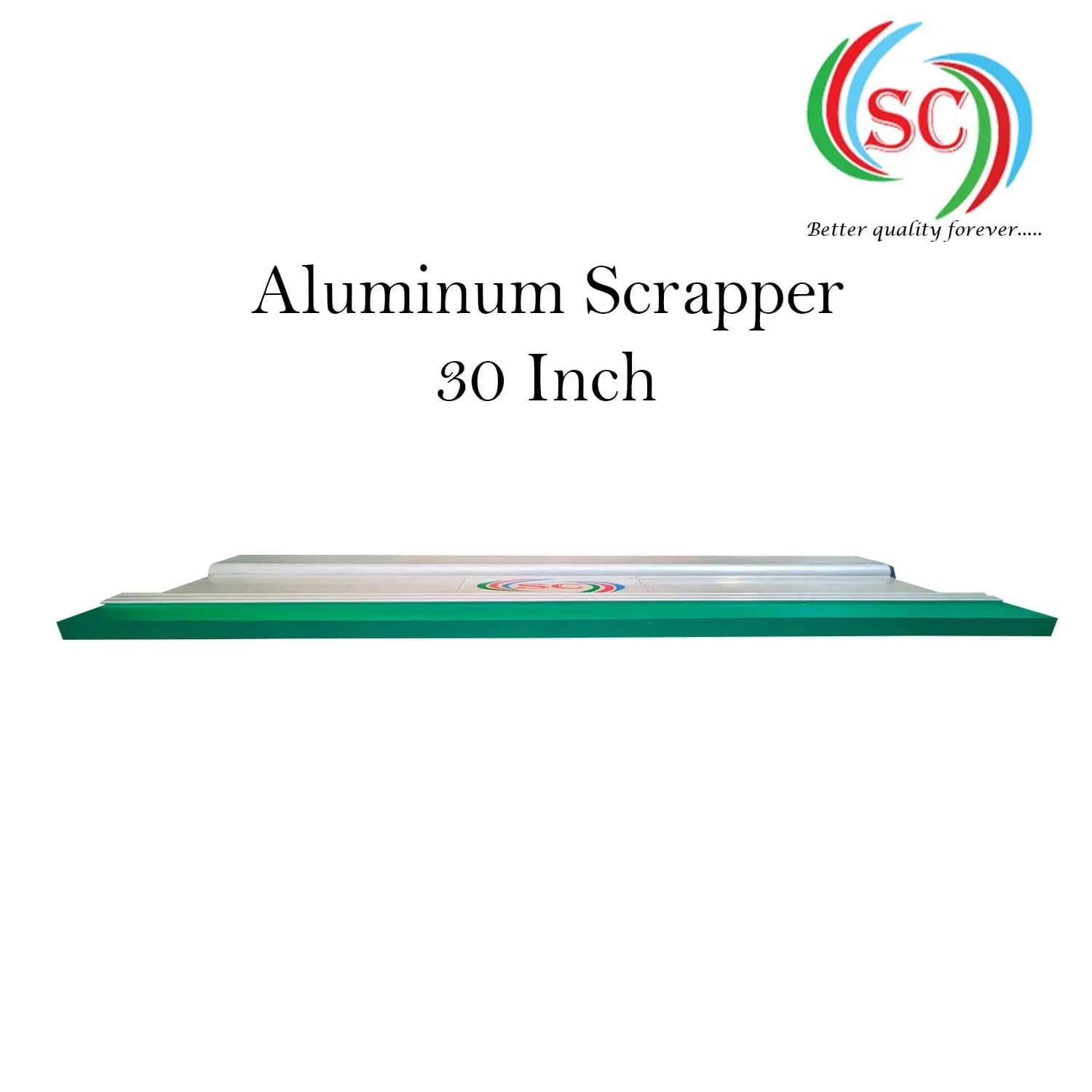 Aluminium Handle  with Premium Quality Squeeze Rubber | Screen Printing Tool for T-Shirt & Textile- 30 Inch thumbnail 3