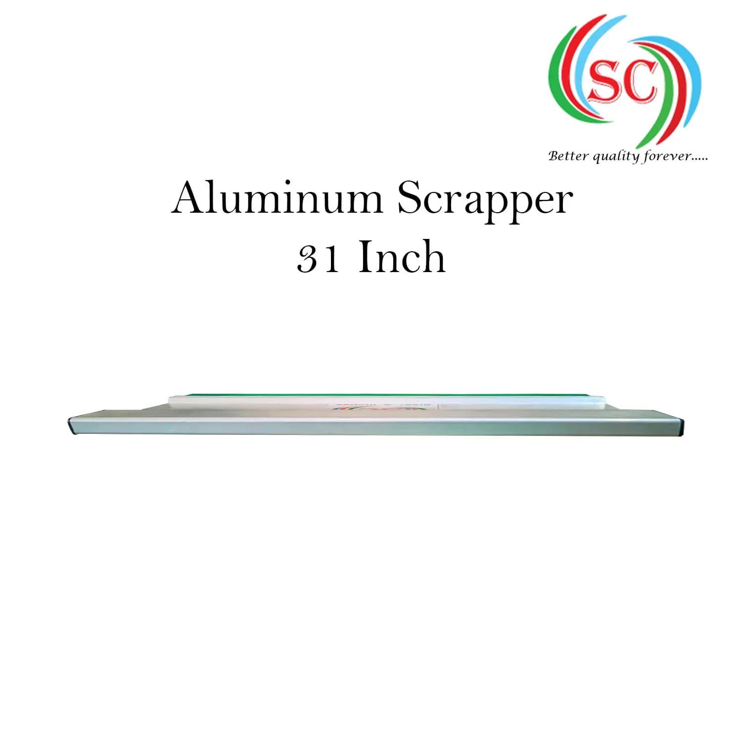 Aluminium Handle  with Premium Quality Squeeze Rubber | Screen Printing Tool for T-Shirt & Textile- 31 Inch thumbnail 3