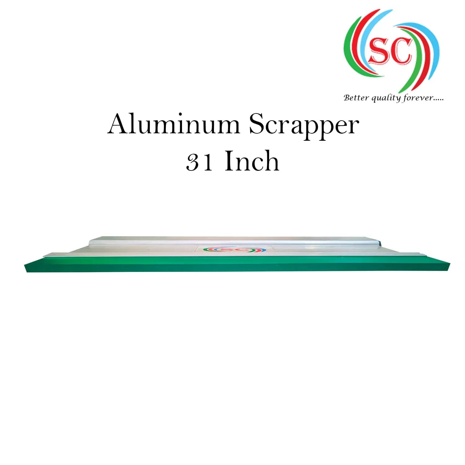 Aluminium Handle  with Premium Quality Squeeze Rubber | Screen Printing Tool for T-Shirt & Textile- 31 Inch thumbnail 5