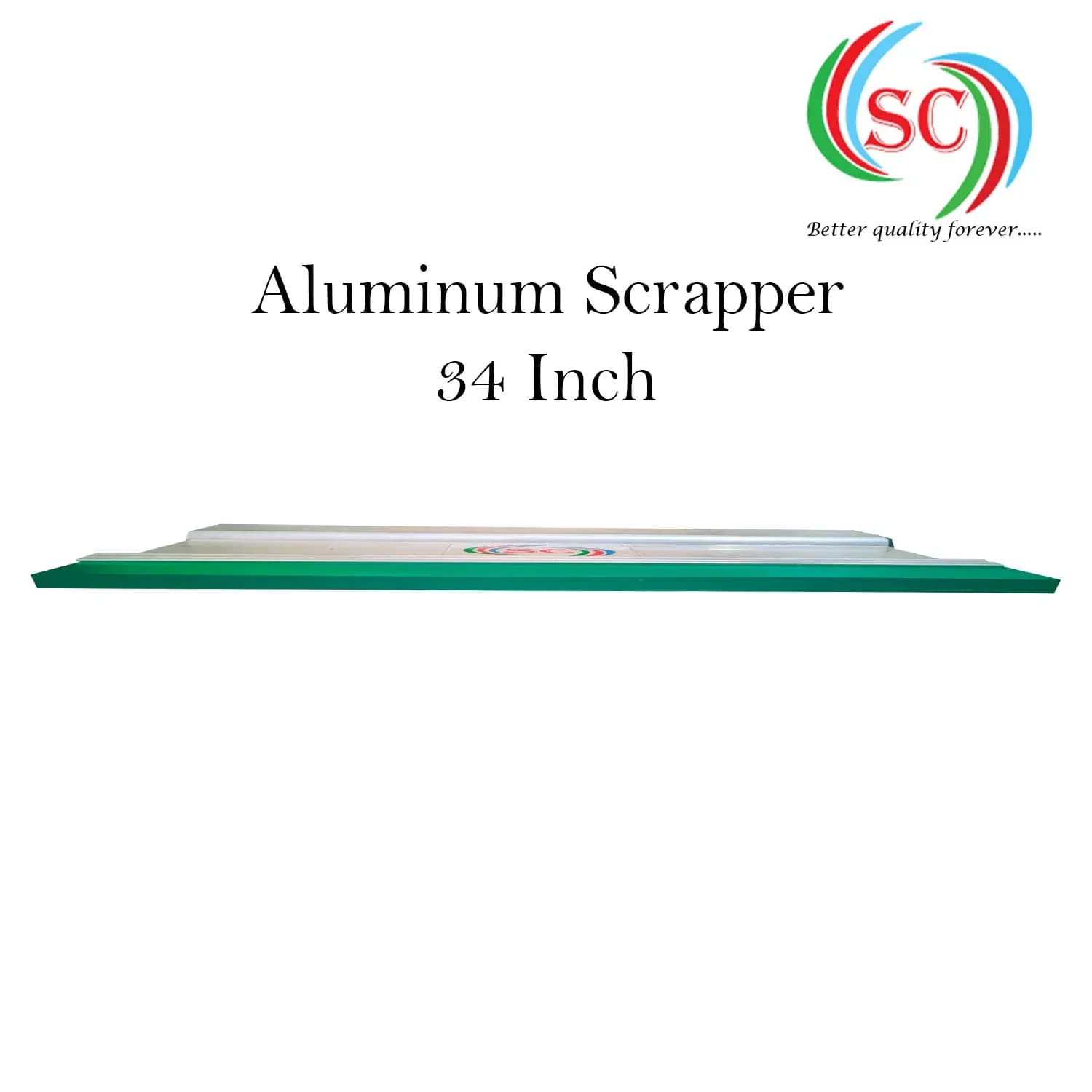 Aluminium Handle  with Premium Quality Squeeze Rubber | Screen Printing Tool for T-Shirt & Textile- 34 Inch thumbnail 3