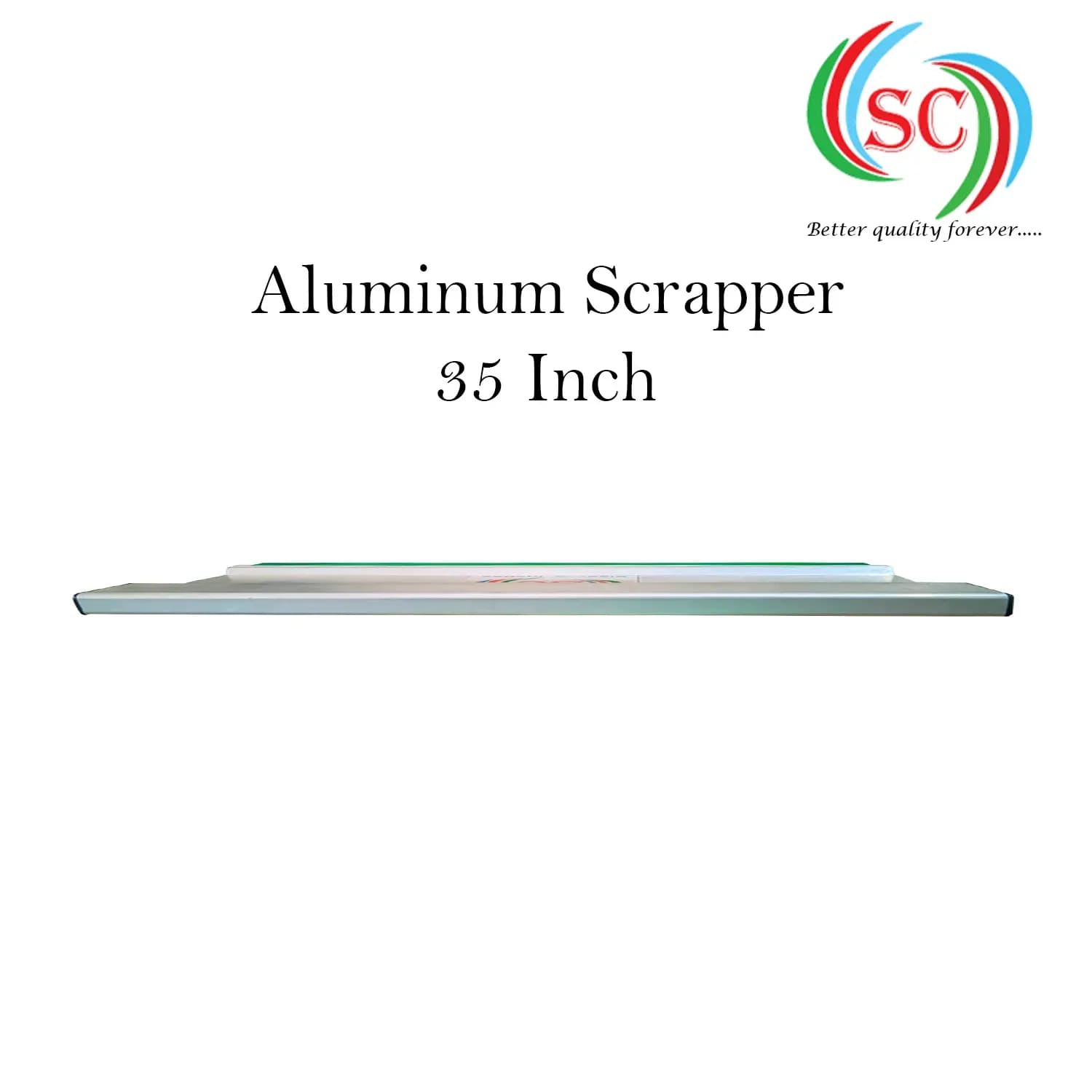 Aluminium Handle  with Premium Quality Squeeze Rubber | Screen Printing Tool for T-Shirt & Textile- 35 Inch thumbnail 3