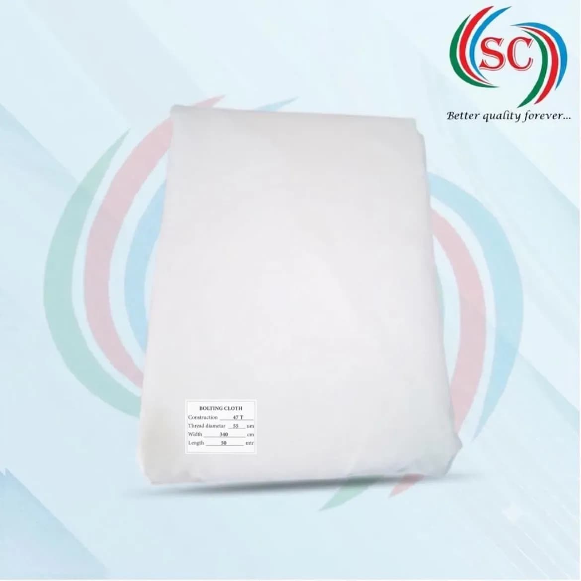 Mesh 47T (55um) Screen Printing Mesh Fabric – 340cm Width Polyester Screen Mesh