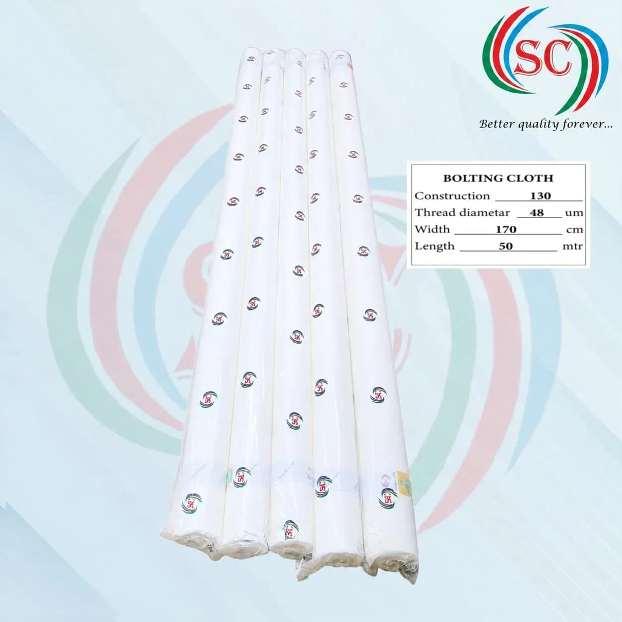 Mesh 130 (48um) Screen Printing Mesh Fabric – 170cm Width Polyester Screen Mesh thumbnail 3