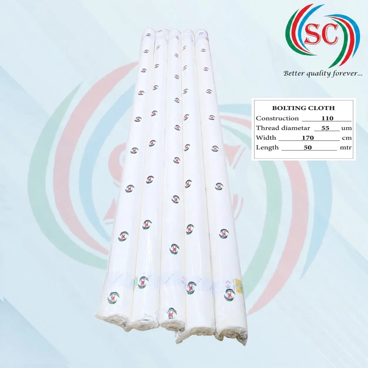 Mesh 110 (55um) Screen Printing Mesh Fabric – 170cm Width Polyester Screen Mesh thumbnail 3
