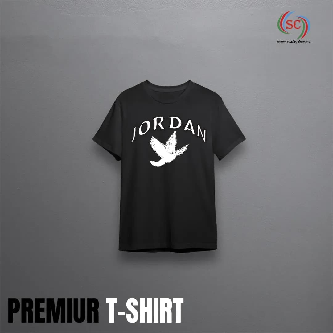 Premium Black Cotton T-Shirt – Comfortable Casual Wear for Men