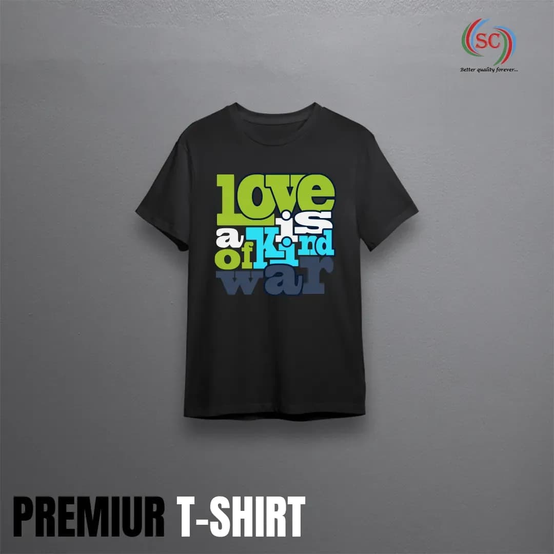 Premium Men's Black Cotton T-Shirt – Classic Everyday Casual Wear