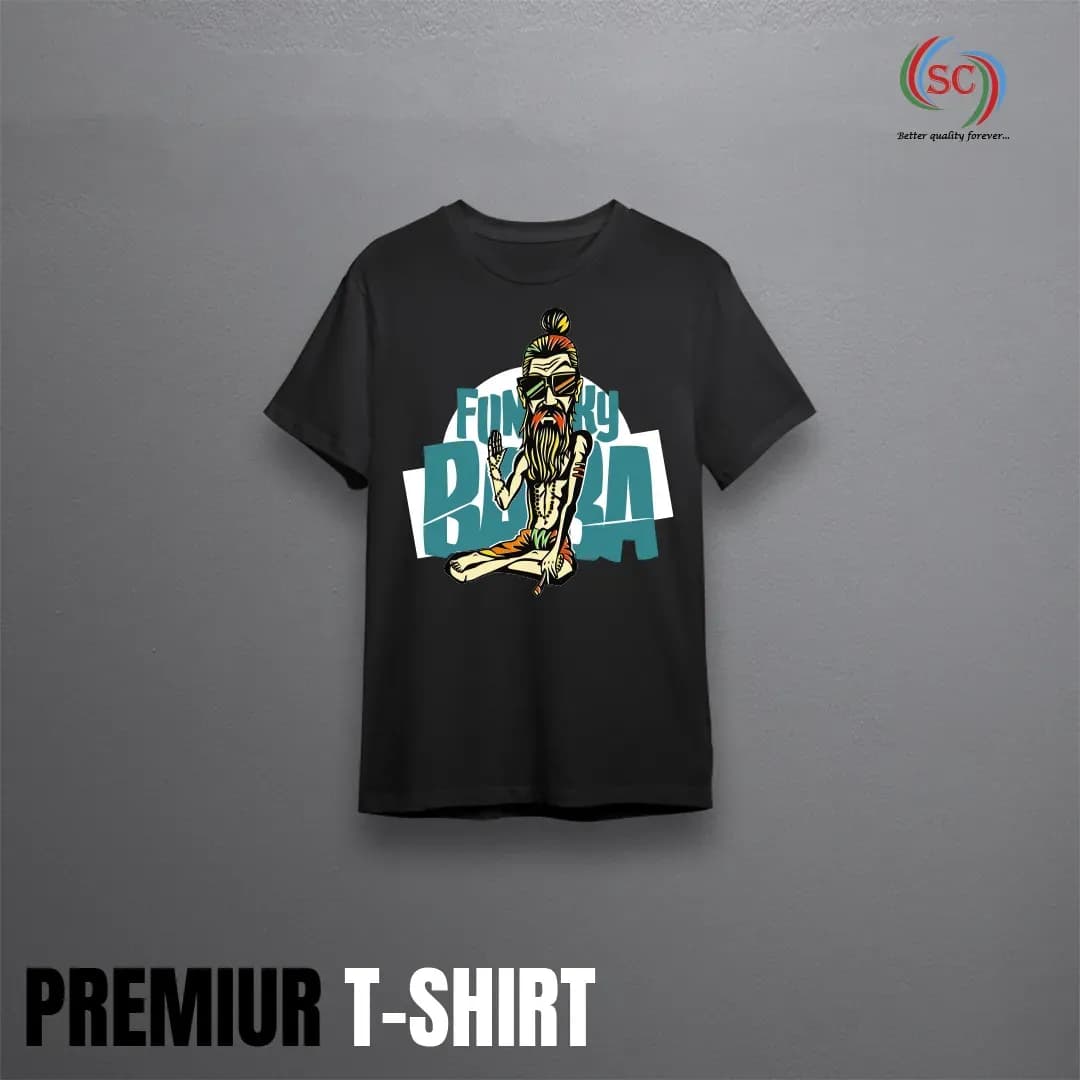 Black Premium Cotton T-Shirt for Men – Soft & Stylish Casual Wear