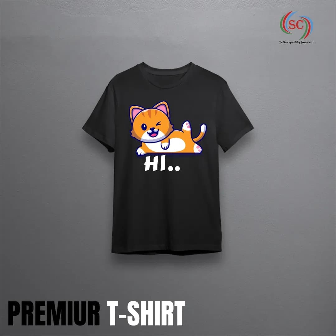 Men's Premium Black Cotton Crew Neck T-Shirt – Everyday Casual Style